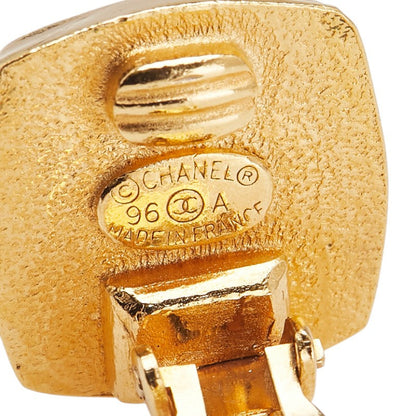 Chanel Coco Mark Square Earrings