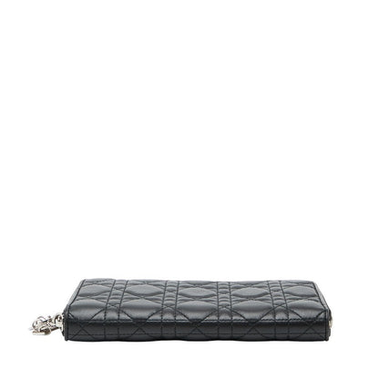 Dior Lady Dior Cannage Leather Long Wallet