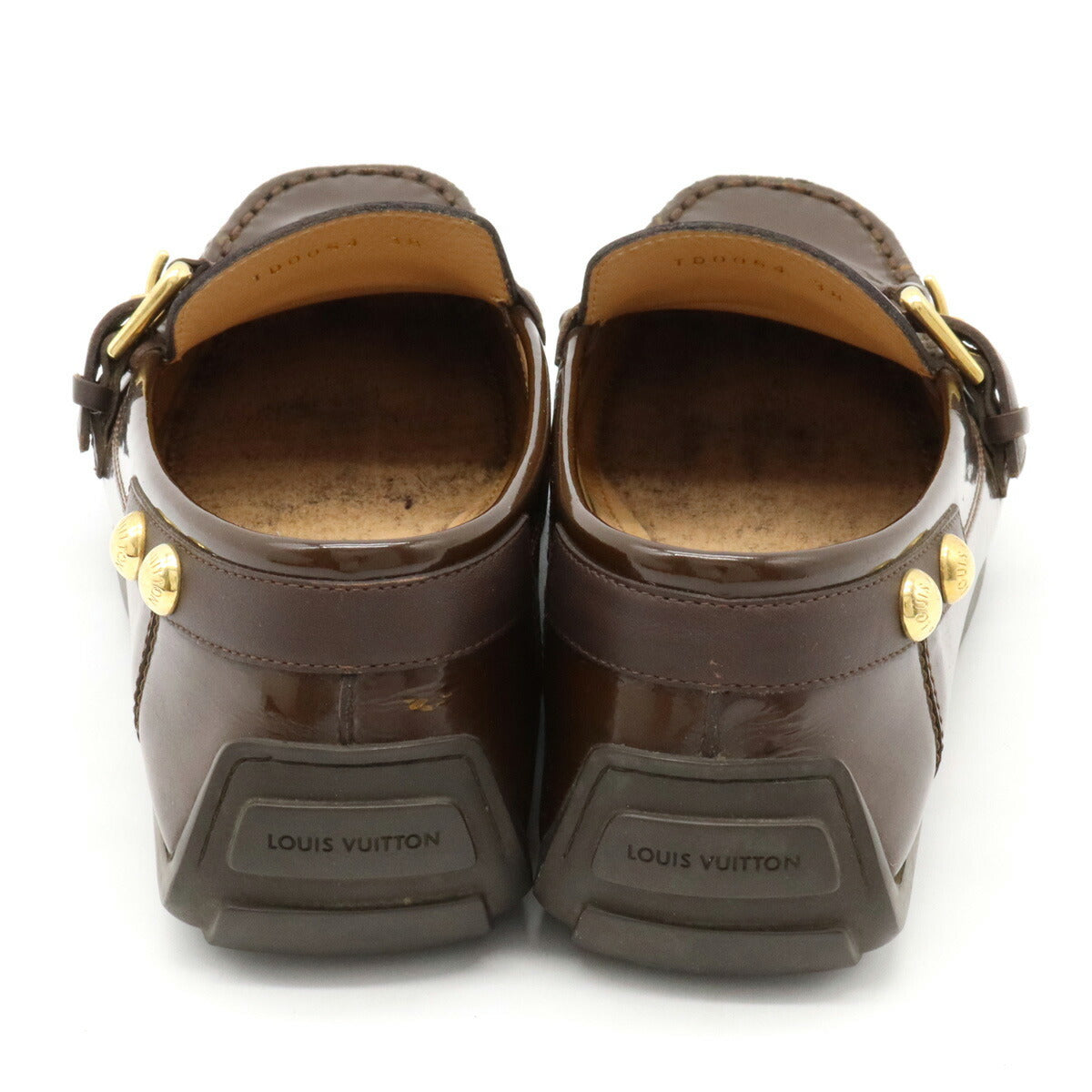 Louis Vuitton Driving Shoes Patent Leather Loafers