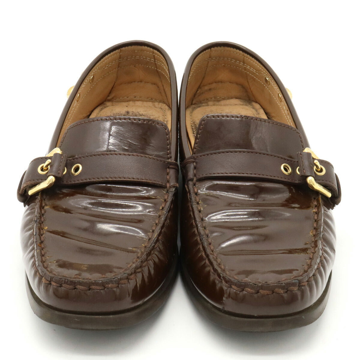 Louis Vuitton Driving Shoes Patent Leather Loafers