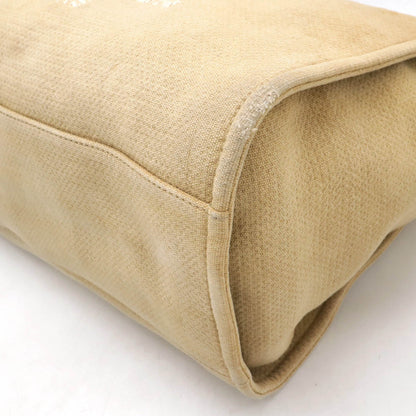 Chanel Deauville Canvas Leather 2way Tote Bag