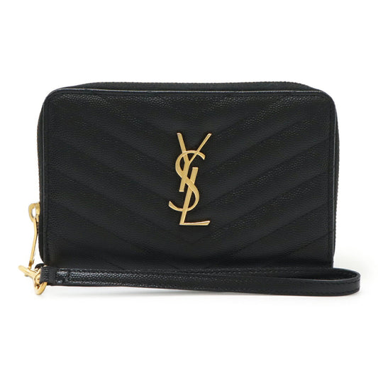 Saint Laurent Paris Cassandra Leather Wallet