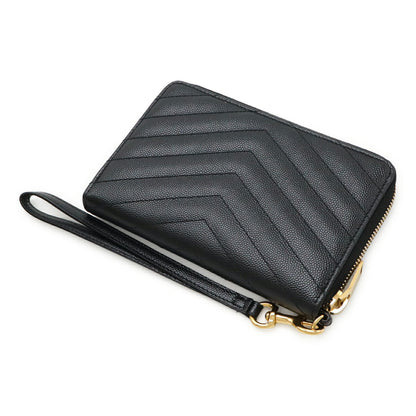 Saint Laurent Paris Cassandra Leather Wallet