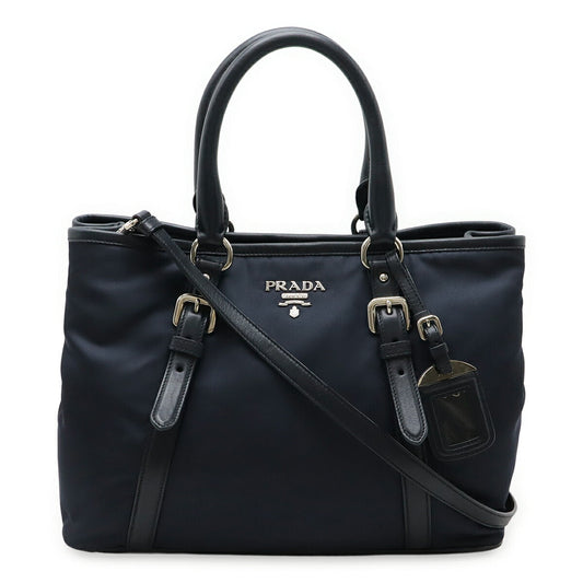 Prada BN2832 Nylon Leather 2way Handbag