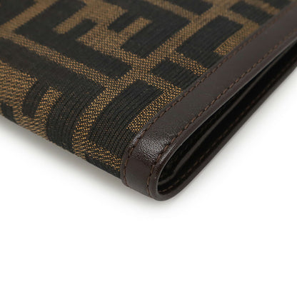 Fendi Zucca Canvas Leather Wallet