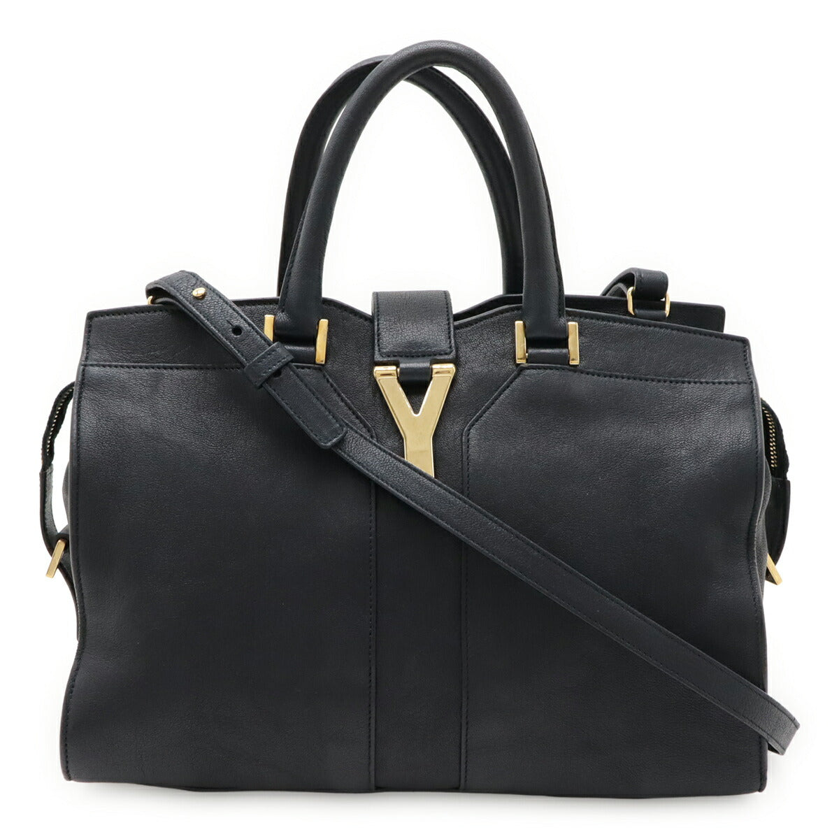 Yves Saint Laurent Y Line Leather 2way Handbag