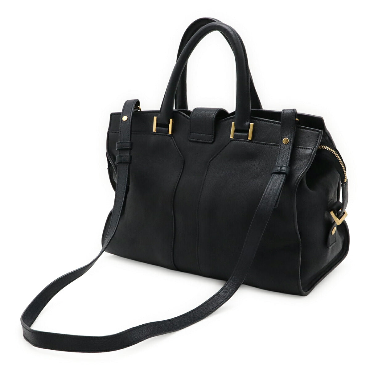 Yves Saint Laurent Y Line Leather 2way Handbag