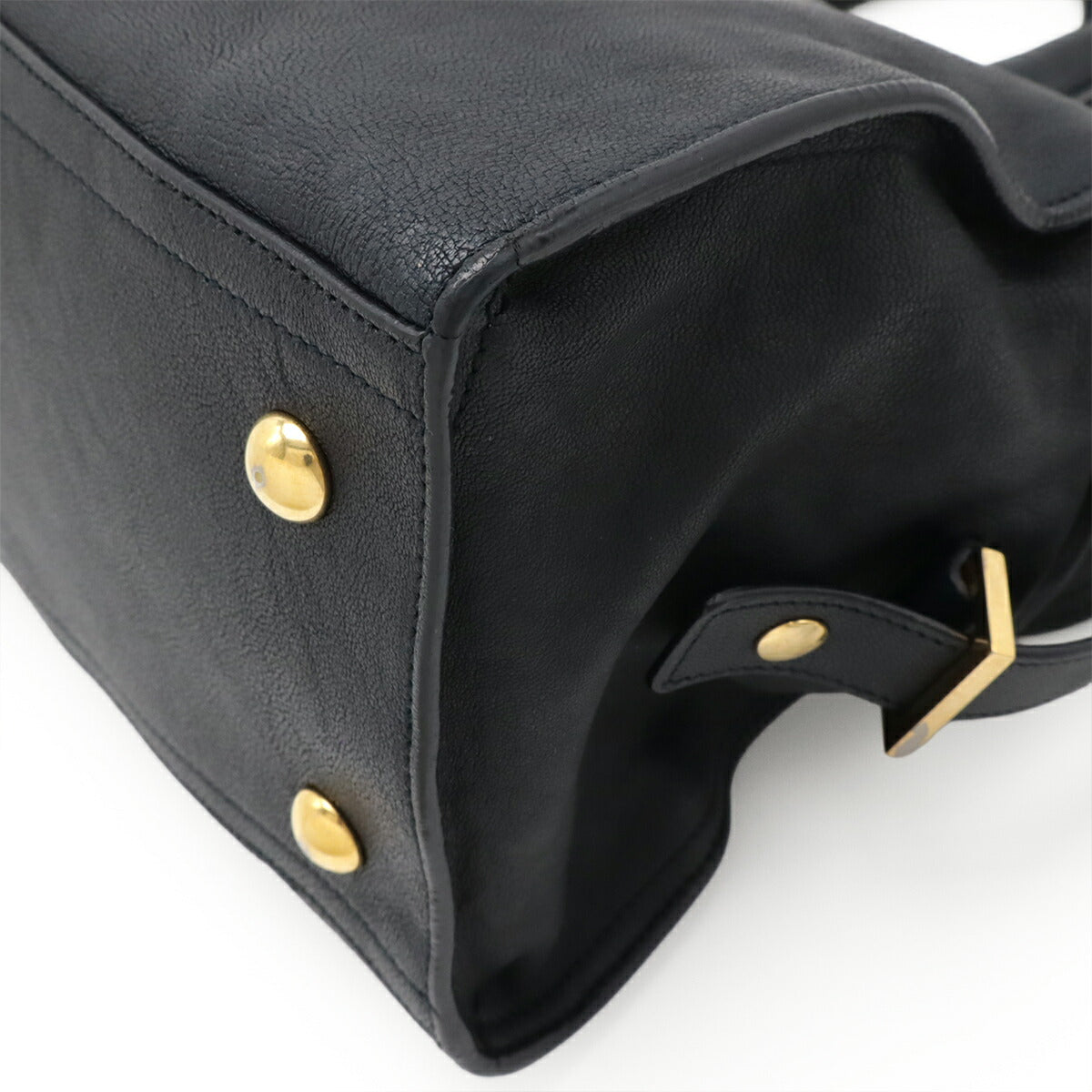 Yves Saint Laurent Y Line Leather 2way Handbag