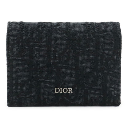 Christian Dior Oblique Jacquard Canvas Card Case