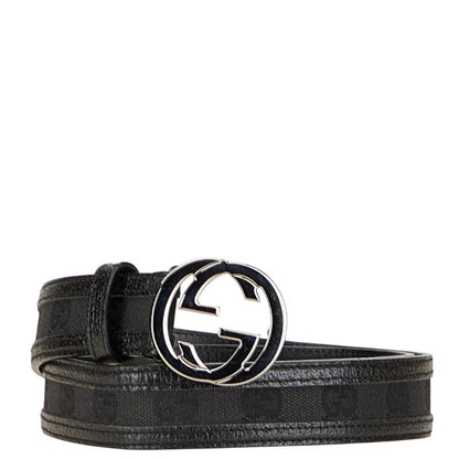 Gucci Interlocking G GG Canvas Leather Belt