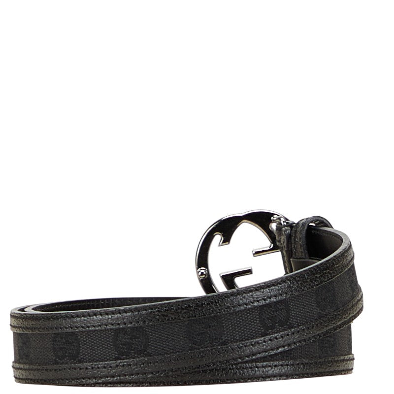 Gucci Interlocking G GG Canvas Leather Belt