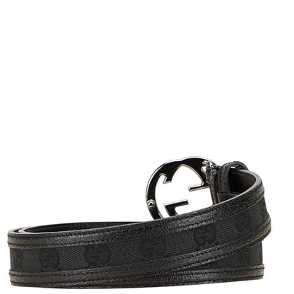 Gucci Interlocking G GG Canvas Leather Belt
