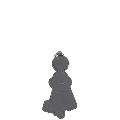 Fendi Key Motif Leather Keychain