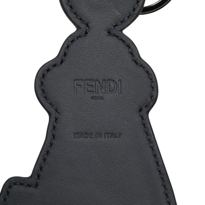 Fendi Key Motif Leather Keychain