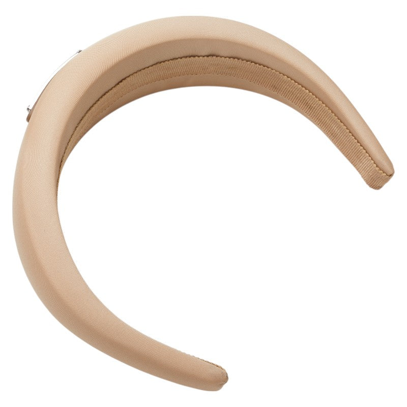 Prada Triangle Logo Plate Nylon Headband