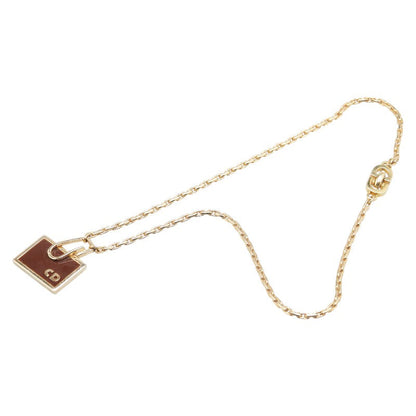 Dior Logo Plate Necklace