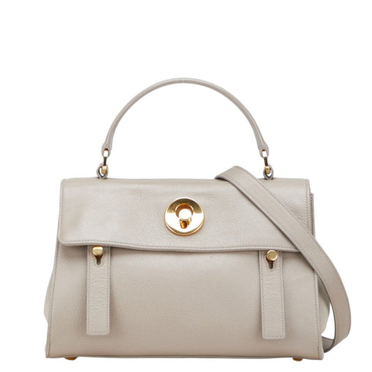 Saint Laurent Muse Two Leather Canvas 2way Bag