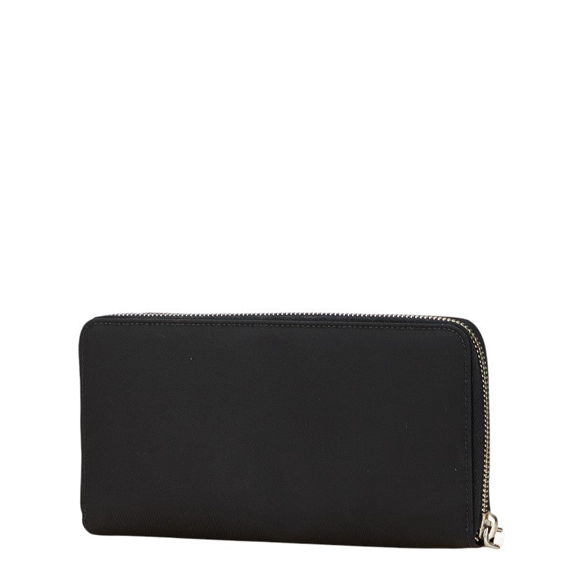 Prada Skull Nylon Leather Long Wallet