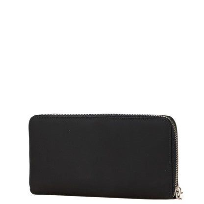 Prada Skull Nylon Leather Long Wallet