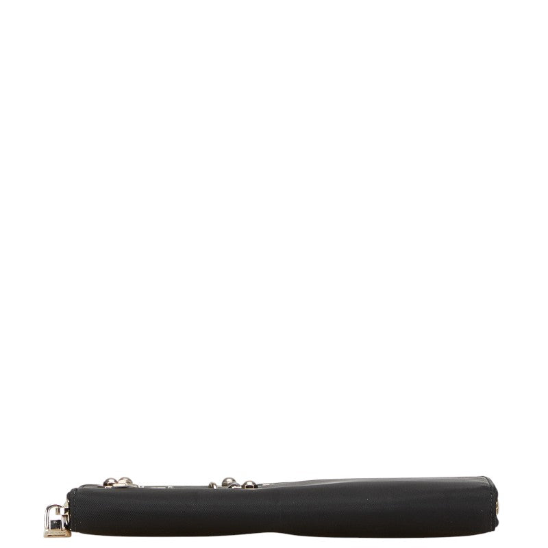 Prada Skull Nylon Leather Long Wallet