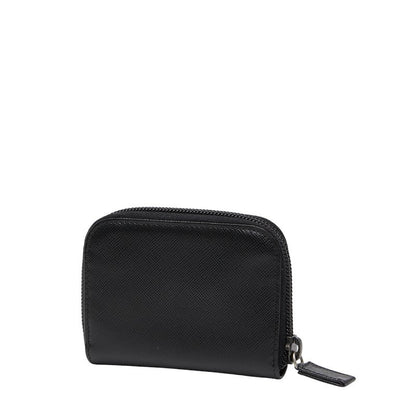 Prada Triangle Logo Saffiano Leather Coin Case
