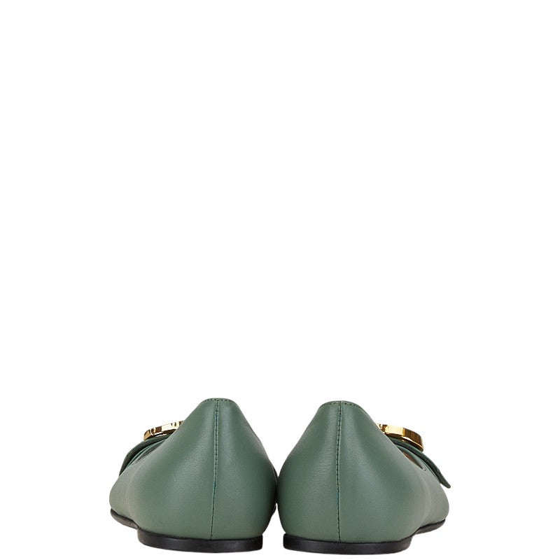 Gucci GG Marmont Leather Flat Shoes