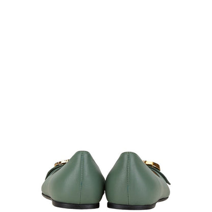 Gucci GG Marmont Leather Flat Shoes