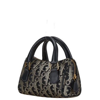 Dior Mini Trotter Canvas Leather Handbag
