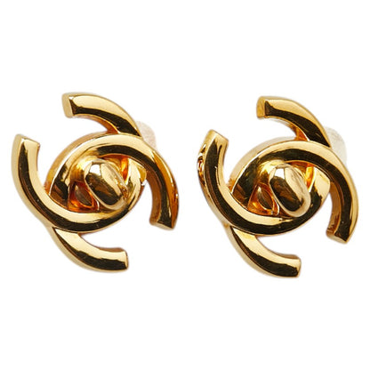 Chanel Coco Mark Turnlock Earrings