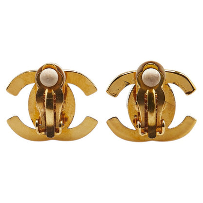 Chanel Coco Mark Turnlock Earrings