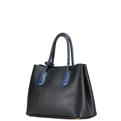 Prada Double Saffiano Crocodile 2way Bag