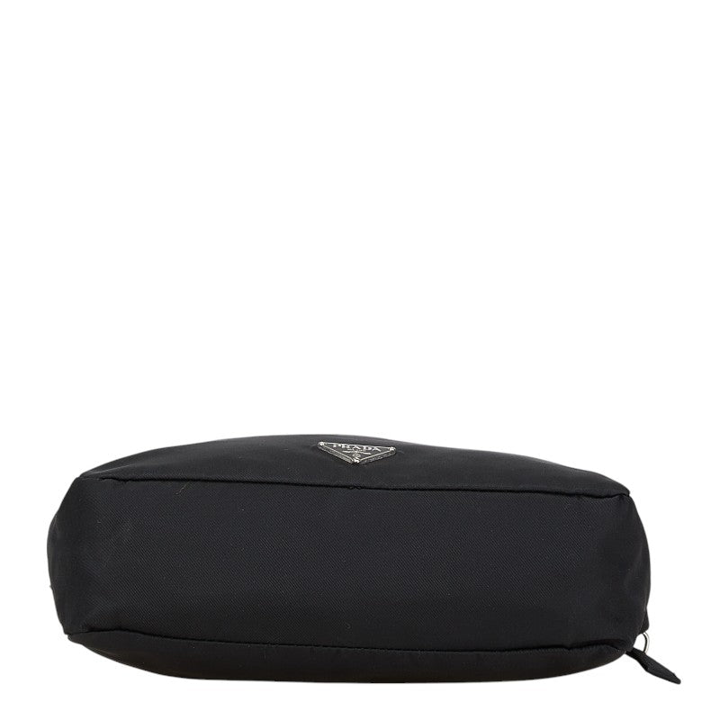 Prada Triangle Logo Plate Nylon Pouch