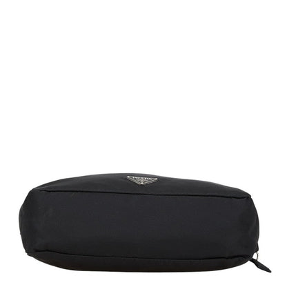 Prada Triangle Logo Plate Nylon Pouch