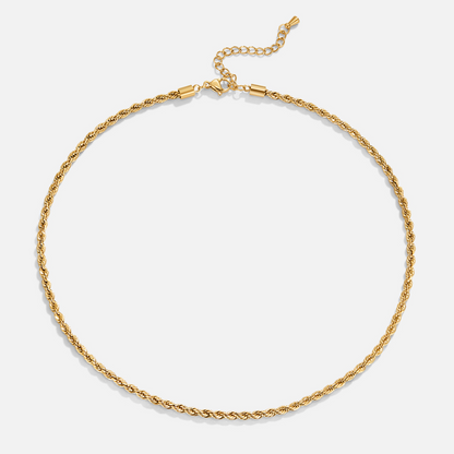 Calla Gold Twisted Chain Necklace