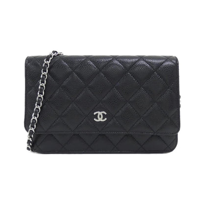 Chanel Timeless Classic Caviar Skin Chain Wallet