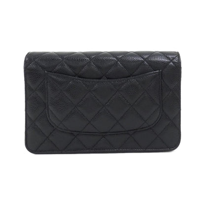 Chanel Timeless Classic Caviar Skin Chain Wallet