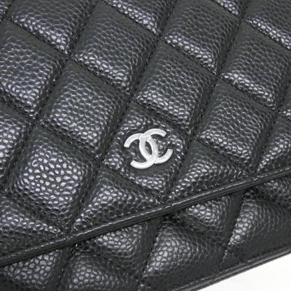 Chanel Timeless Classic Caviar Skin Chain Wallet