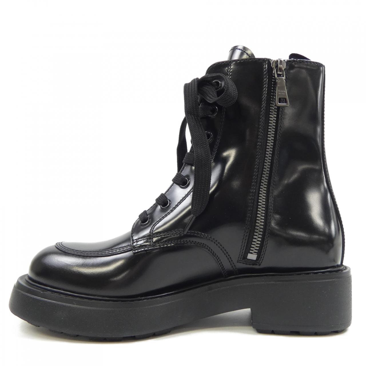 Prada 1T647N Brushed Leather Boots