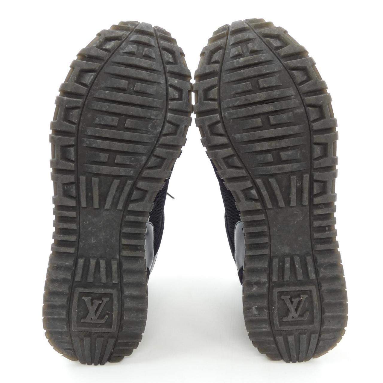 Louis Vuitton Run Away Line Suede Calf Leather Patent Monogram Canvas Sneakers
