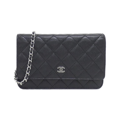 Chanel Timeless Classic Caviar Skin Chain Wallet