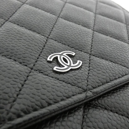 Chanel Timeless Classic Caviar Skin Chain Wallet