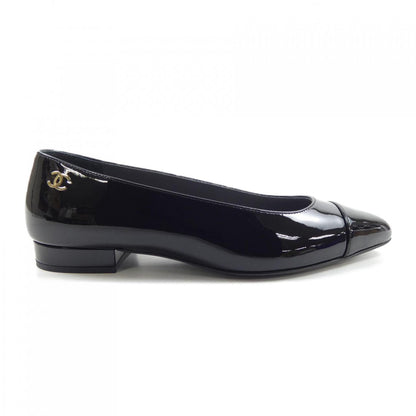 Chanel G45054B13339 Patent Calfskin Flat Shoes