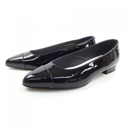 Chanel G45054B13339 Patent Calfskin Flat Shoes