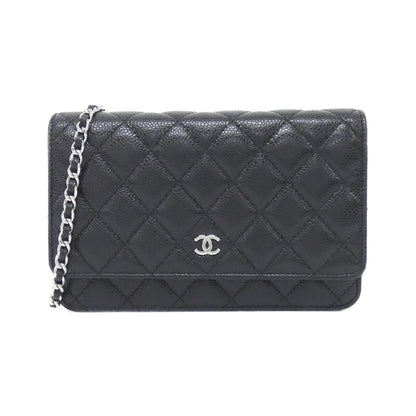 Chanel Timeless Classic Caviar Skin Wallet on Chain