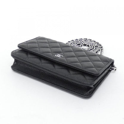 Chanel Timeless Classic Caviar Skin Wallet on Chain