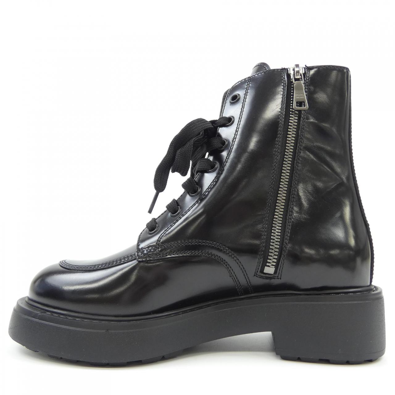 Prada 1T647N Brushed Leather Boots