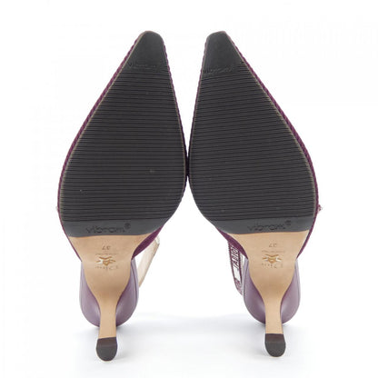Christian Dior Embroidery Cotton Pumps