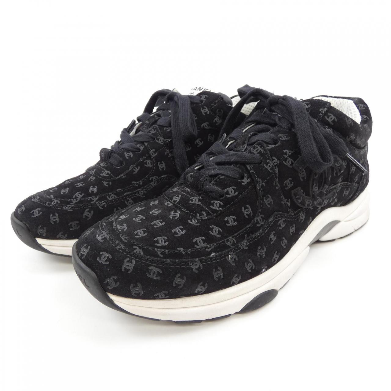 Chanel G39230X56653 Suede Calfskin Sneakers