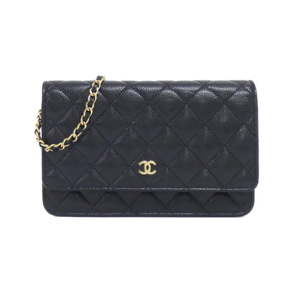 Chanel Timeless Classic Line Caviar Skin Chain Wallet