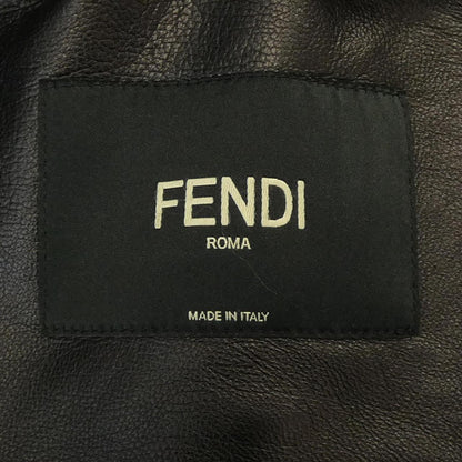 Fendi FPG351 65Q Calf Leather Jacket